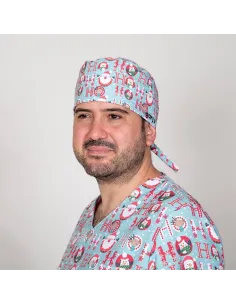 GORRO CIRUJANO TIRAS NAVIDAD SANTAS