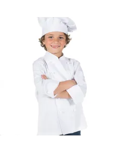 CHAQUETA COCINERO INFANTIL BLANCA