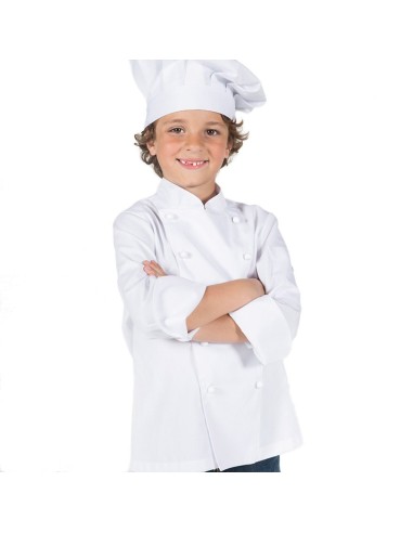 CHAQUETA COCINERO INFANTIL BLANCA