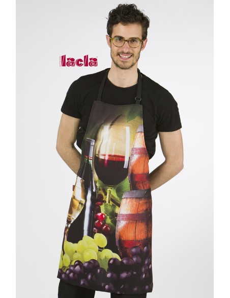 DELANTAL VINOS ESTAMPADO