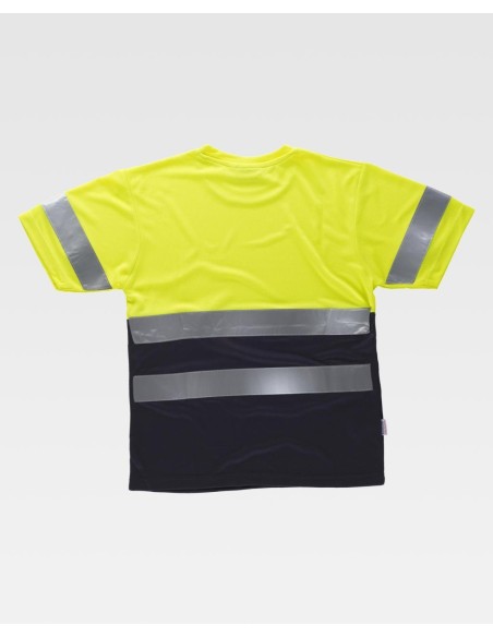 CAMISETA COMBINADA A.V 100% POLIESTER 2 BANDA PLATA