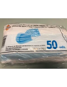 MASCARILLAS QUIRURGICAS IIR BOLSA 50 2