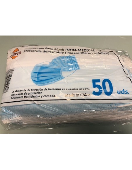 MASCARILLAS QUIRURGICAS IIR BOLSA 50