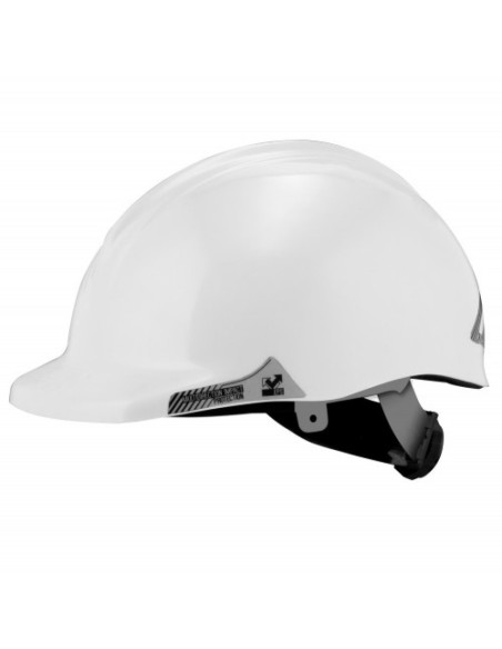 CASCO POLICARBONATO CON RULETA blanco