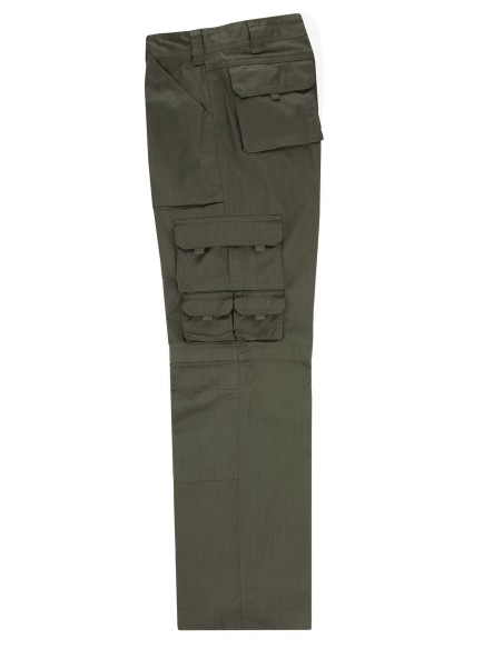 Pantalon multibolsillos con refuerzo de tejido