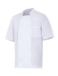 CHAQUETA COCINERO M/CORTA POPELIN FINO