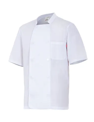 CHAQUETA COCINERO M/CORTA POPELIN FINO