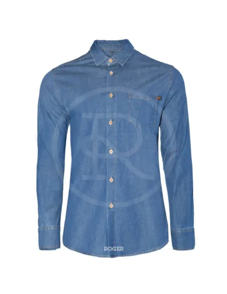 CAMISA SPANDEX DENIM CRO M/L