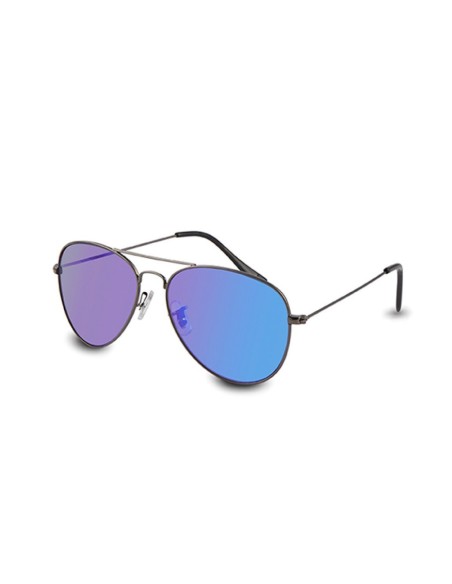 GAFA AVIATOR NEGRO LENTE SOLAR PC AZUL
