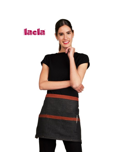 DELANTAL CORTO REVERSIBLE TEJANO