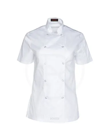 CHAQUETA COCINA SEÑORA M/C COSTADO TRANSPIRABLE