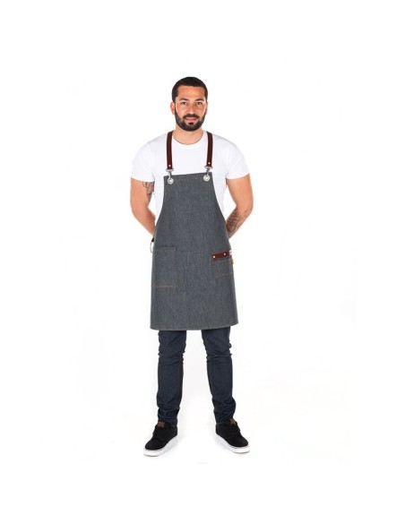 DELANTAL CON PETO COLORADO