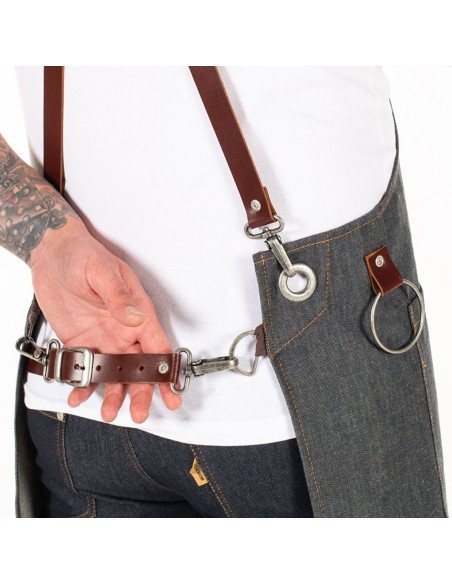 DELANTAL CON PETO COLORADO