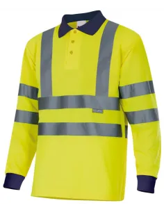 POLO BICOLOR ALTA VISIBILIDAD CLASE 2 M/LARGA