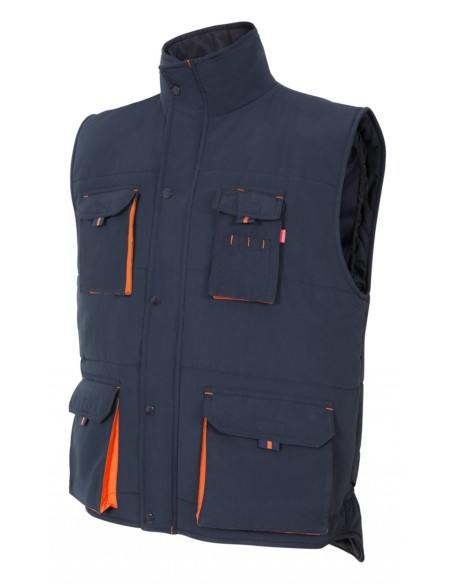 CHALECO ACOLCHADO BICOLOR