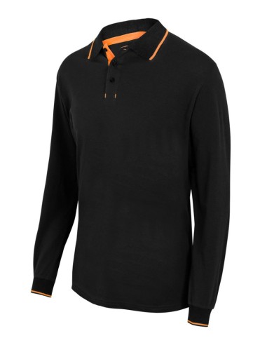 POLO M/L BICOLOR RAYA