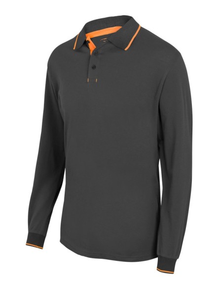 POLO M/L BICOLOR RAYA