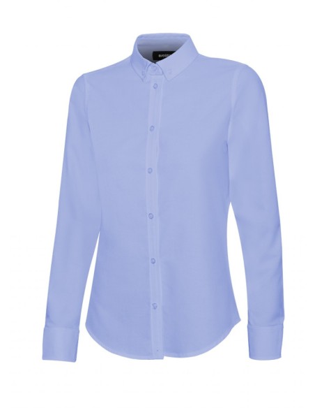 CAMISA OXFORD MANGA LARGA MUJER