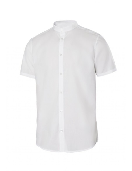 CAMISA CUELLO TIRILLA STRECH MANGA CORTA HOMBRE
