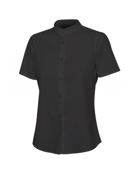 CAMISA CUELLO TIRILLA STRECH MANGA CORTA MUJER