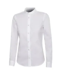 CAMISA CUELLO TIRILLA STRECH MANGA LARGA MUJER 2