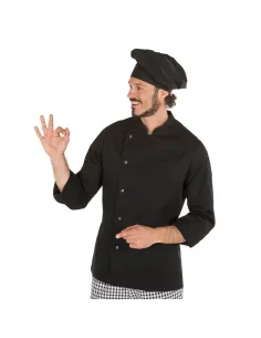 CHAQUETA DE COCINA UNISEX ORTIZ NEGRA