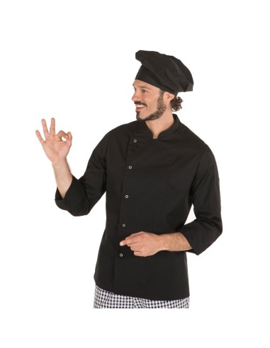 CHAQUETA DE COCINA UNISEX ORTIZ NEGRA