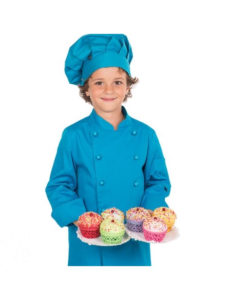 CHAQUETA COCINERO INFANTIL COLOR