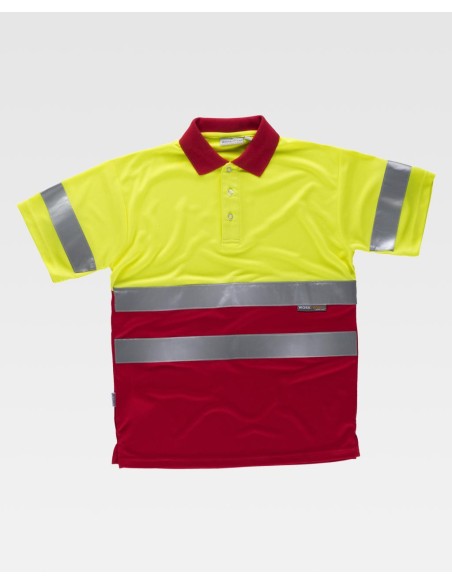 Polo Bicolor MC AV Cintas Reflectantes