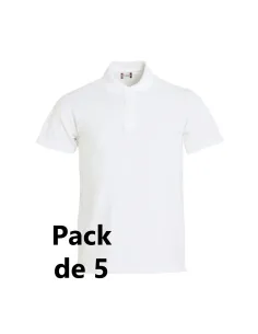Polo bordado, pack de 5.