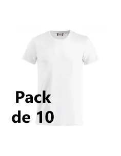 Camiseta bordada pack de 10