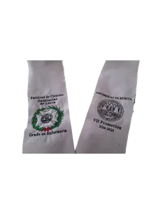 Banda beca bordada personalizada