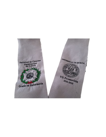 Banda beca bordada personalizada