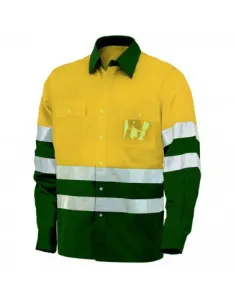 Camisa manga larga AV bicolor