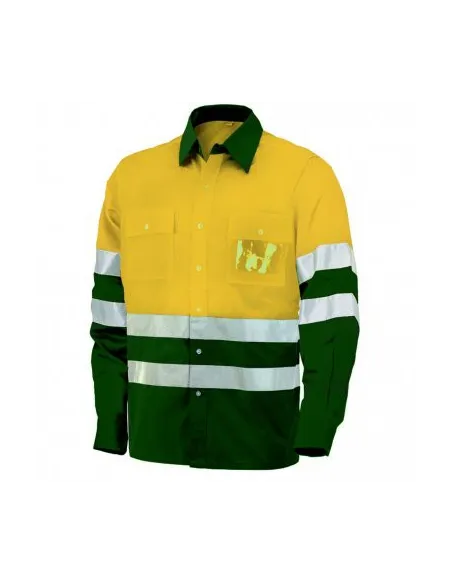 Camisa manga larga AV bicolor