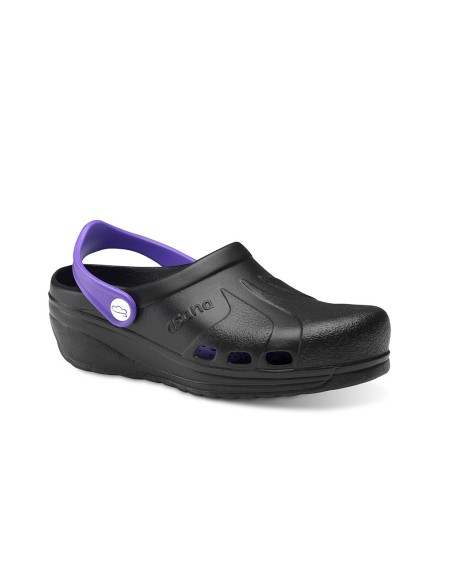 Zueco asana negro lavanda