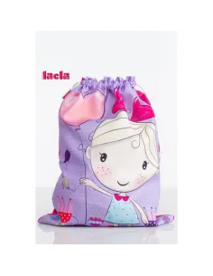 Bolsa de merienda niña globo de Lacla.