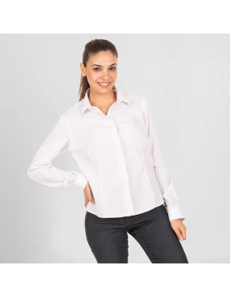 Blusa m/larga pop. redline abotonada