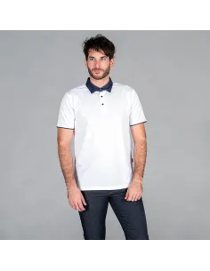 Polo hombre cuello camisero tejano redline
