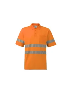 Velilla polo de algodón manga corta reflectante