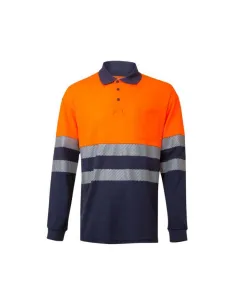 Velilla polo bicolor manga larga