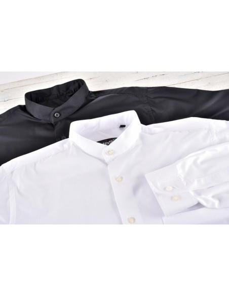 Textil-r camisa cuello mao hombre