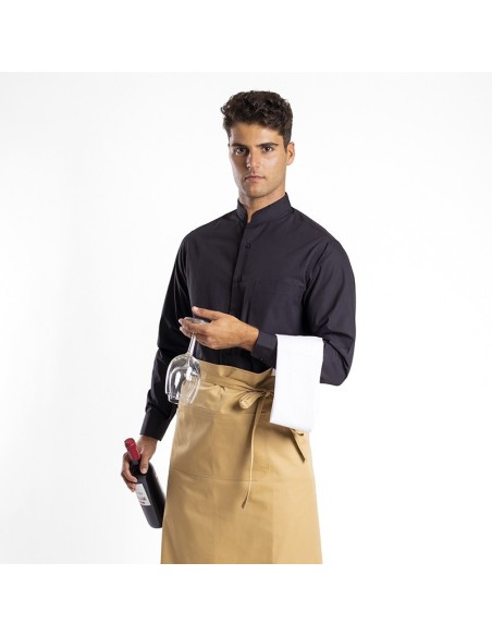 Textil-r camisa cuello mao hombre