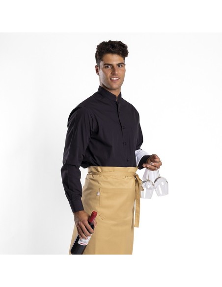 Textil-r camisa cuello mao hombre