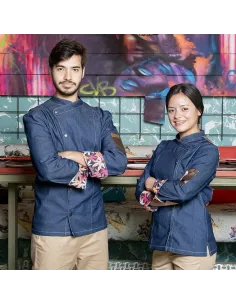 Textil-r Chaqueta para Cocina Mujer Fusion
