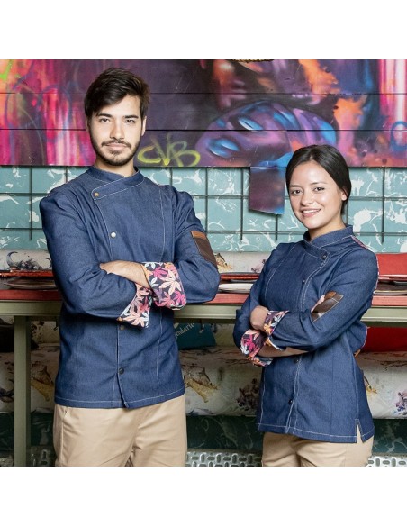 Textil-r Chaqueta para Cocina Mujer Fusion