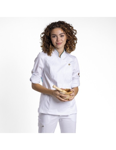 Textil-r Chaqueta de Cocina Mujer braseada