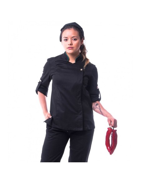 Textil-r Chaqueta de Cocina Mujer braseada