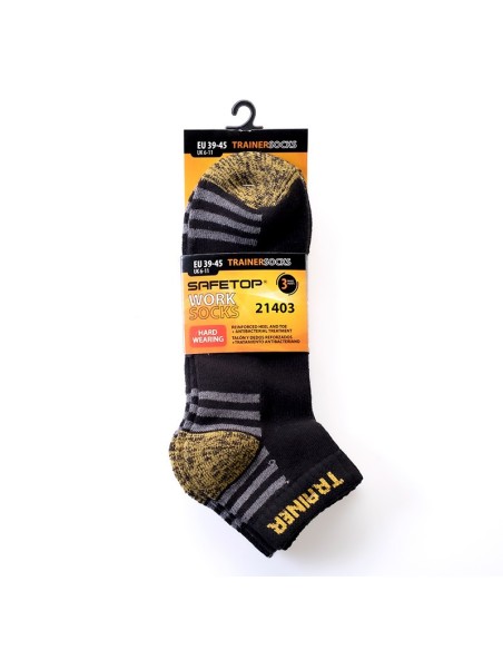 Pack de 3 calcetines Safetop TRAINER 21403: cuida tus pies con calidad.