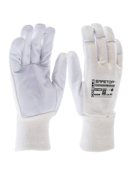 Safetop Guante de Piel Camelle